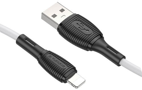 Кабель USB - 8 pin Borofone BX86 1.0м 2.4A белый