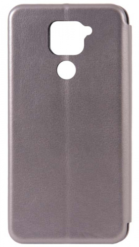 Чехол-книга OPEN COLOR для Xiaomi Redmi Note 9 серый фото 2
