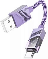 Кабель Type-C - USB Borofone BU42 Octavia 1.2м 3,0А фиолетовый