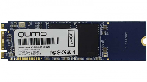 Накопитель SSD 240GB M2 2280 QUMO Novation TLC 3D