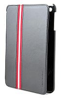 Чехол-книжка кожа для iPаd mini NEXTOUCH с красной полосой чёрная