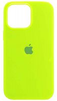 Задняя накладка Soft Touch для Apple Iphone 14 Pro Max неоновый салатовый