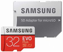 Флеш-карта Samsung micro SD 32 Gb EVO PLUS2 (95Mb/s) + адаптер Class 10