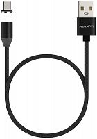 Кабель USB - Type-C Maxvi MCm-01T черный