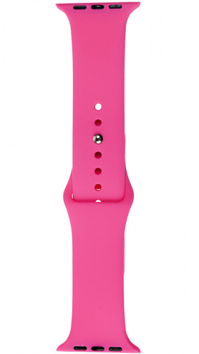 Ремешок на руку для Apple Watch 38-40mm силиконовый Sport Band неоновый розовый