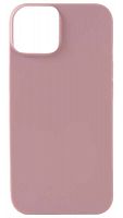Силиконовый чехол для Apple iPhone 13 матовый бледно-розовый