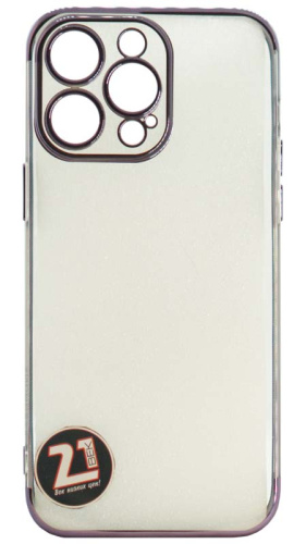 Силиконовый чехол KeePhone для Apple iPhone 14 Pro Max Beauty фиолетовый