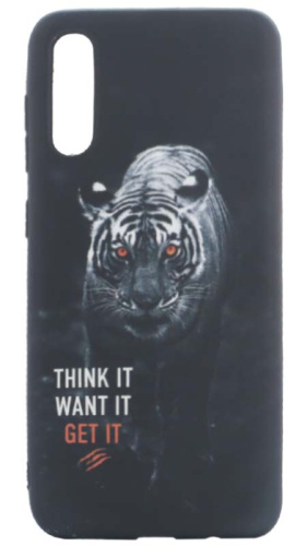 Силиконовый чехол для Samsung Galaxy A50/A505 фосфор животные тигр