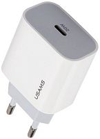 СЗУ 1 Type-C Usams US-CC118, T34, 3000mA, 20Вт белый