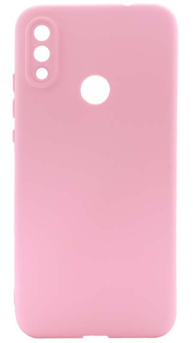 Силиконовый чехол для Xiaomi Redmi Note 7 с защитой камеры розовый