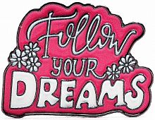 Наклейка объемная металлическая Follow your Dream