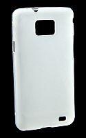 Силиконовый чехол для Samsung GT-I9100 Galaxy S II матовый техпак (белый)