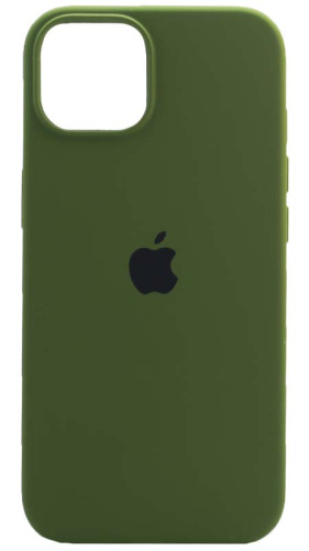 Задняя накладка Soft Touch для Apple Iphone 14 оливковый