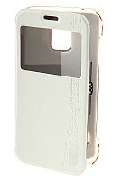 Чехол футляр-книга Usams для Samsung G870 Galaxy S V Active с окном (белый (Merry Series))