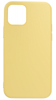 Силиконовый чехол Soft Touch для Apple iPhone 12/12 Pro желтый