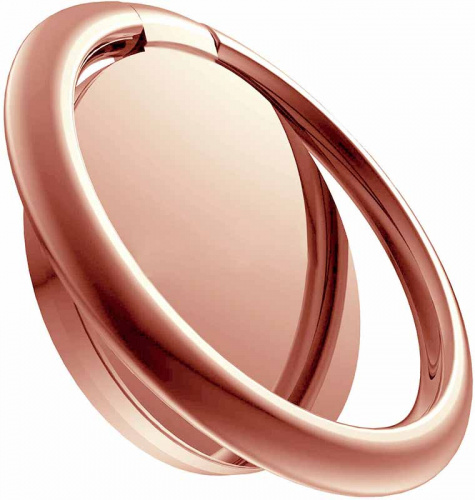 Кольцо-держатель для телефона металл розовое золото