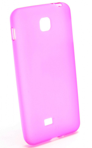 Силикон LG Optimus F5/4G LTE P875 матовый розовый