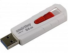 64GB флэш драйв SmartBuy IRON, бело/красный, USB3.0