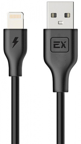 Кабель USB - 8 pin Exployd EX-K-482 Classic, 1.0м, круглый, 1.0A, силикон чёрный