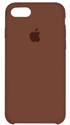 Задняя накладка Soft Touch для Apple iPhone 7/8 коньячный