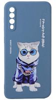 Силиконовый чехол Soft Touch для Samsung Galaxy A50/A505 с рисунком модные питомцы
