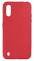 Силиконовый чехол Soft Touch для Samsung Galaxy A01/A015 красный