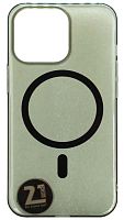 Задняя накладка MagSafe для Apple Iphone 13 Pro прозрачный черный