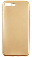 Силиконовый чехол New Metallic для Apple iPhone 7 Plus/8 Plus матовый золотой