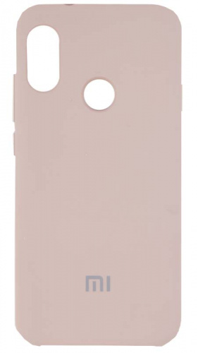 Задняя накладка Soft touch для Xiaomi Redmi 6 Pro/Mi A2 lite бледно-розовый
