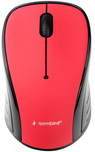 Мышь беспров. Gembird MUSW-290, 2.4ГГц, красный, 3 кнопки,1000DPI