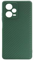 Силиконовый чехол для Xiaomi Redmi Note 12 Pro Plus карбон хаки