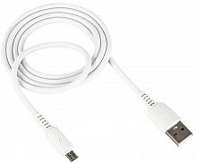 Кабель USB WALKER C308, 2.4А, Micro USB, поддержка QC, белый