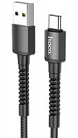Кабель USB - Type-C HOCO X71 Especial 1.0м круглый 3,0А нейлон чёрный
