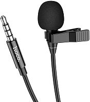Микрофон петличный HOCO L14 кабель 3.5 jack чёрный
