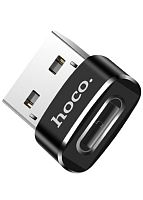 Адаптер HOCO UA6 USB>Type-C (чёрный)