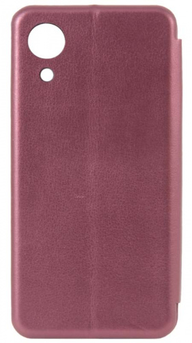 Чехол-книга OPEN COLOR для Samsung Galaxy A03 Core/A032 бордовый фото 2