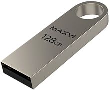128GB флэш драйв Maxvi metallic серебро (FD128GBUSB20C10MK)