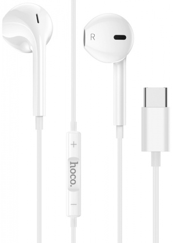 Наушники внутриканальные HOCO M101 Crystal joy Type-C 1.2 м белый