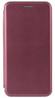 Чехол-книга OPEN COLOR для Samsung Galaxy S21 Ultra бордовый