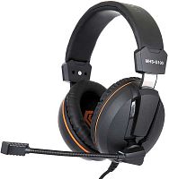Гарнитура игровая Gembird MHS-G100, черный/оранжевый, регулировка громкости, отключение микрофона