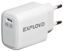 СЗУ 1 USB Type-C Exployd EX-Z-1333 SHAFT 3000mA PD20W белый