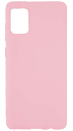 Силиконовый чехол для Samsung Galaxy A31/A315 матовый розовый