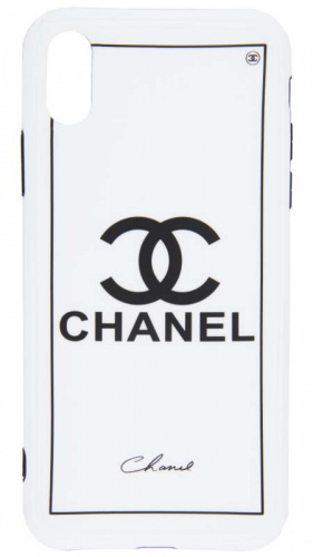 Силиконовый чехол для Apple iPhone X/XS Chanel White
