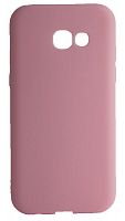 Силиконовый чехол для Samsung Galaxy A520/A5 (2017) матовый розовый