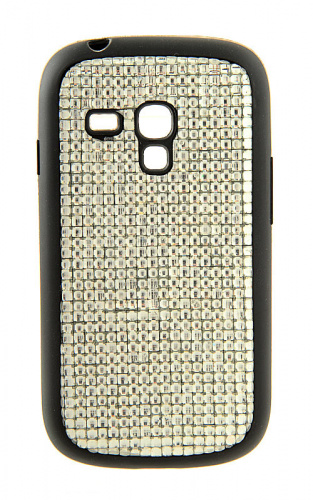 Силиконовый чехол Creative Case для Samsung GT-I8190 Galaxy S III mini (с белыми стразами)