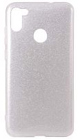 Силиконовый чехол Glamour для Samsung Galaxy A11/A115 серебро