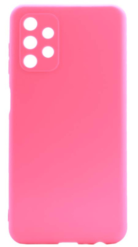 Силиконовый чехол для Samsung Galaxy A13/A135 матовый неоновый розовый