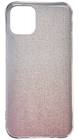 Силиконовый чехол Glamour для Apple iPhone 12 mini розовое серебро