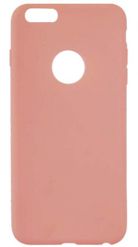 Силиконовый чехол для Apple iPhone 6/6S Plus с вырезом ультратонкий розовый
