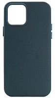 Силиконовый чехол MagSafe для Apple iPhone 12/12 Pro кожа синий
